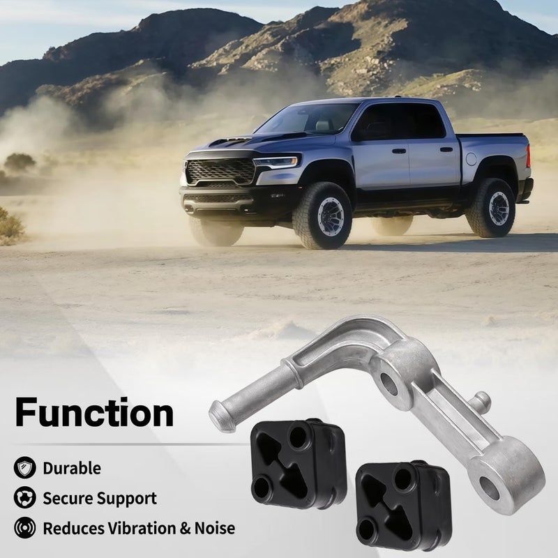 RydSuns 3Pcs Exhaust Bracket Muffler Support Compatible with 2019-2025 Dodge Ram 1500 Rear Left Driver Side Rubber Isolator Hanger Assembly Replaces 68519121AA 68275662AB - Image 5